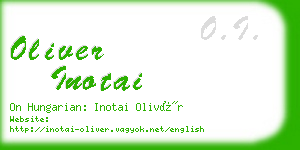 oliver inotai business card